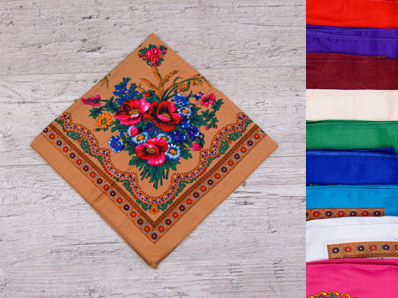 Платок Shawls (70*70) AX01-5 mix (деми)