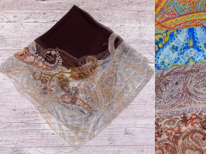Платок Shawls (85*85) ES013 mix (деми)