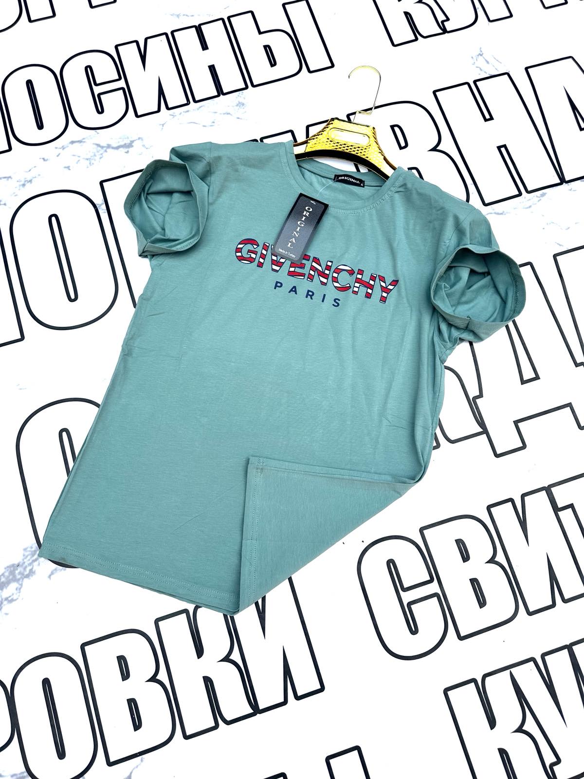 Футболка Sport style (S-2XL) SS36 mint (лето)