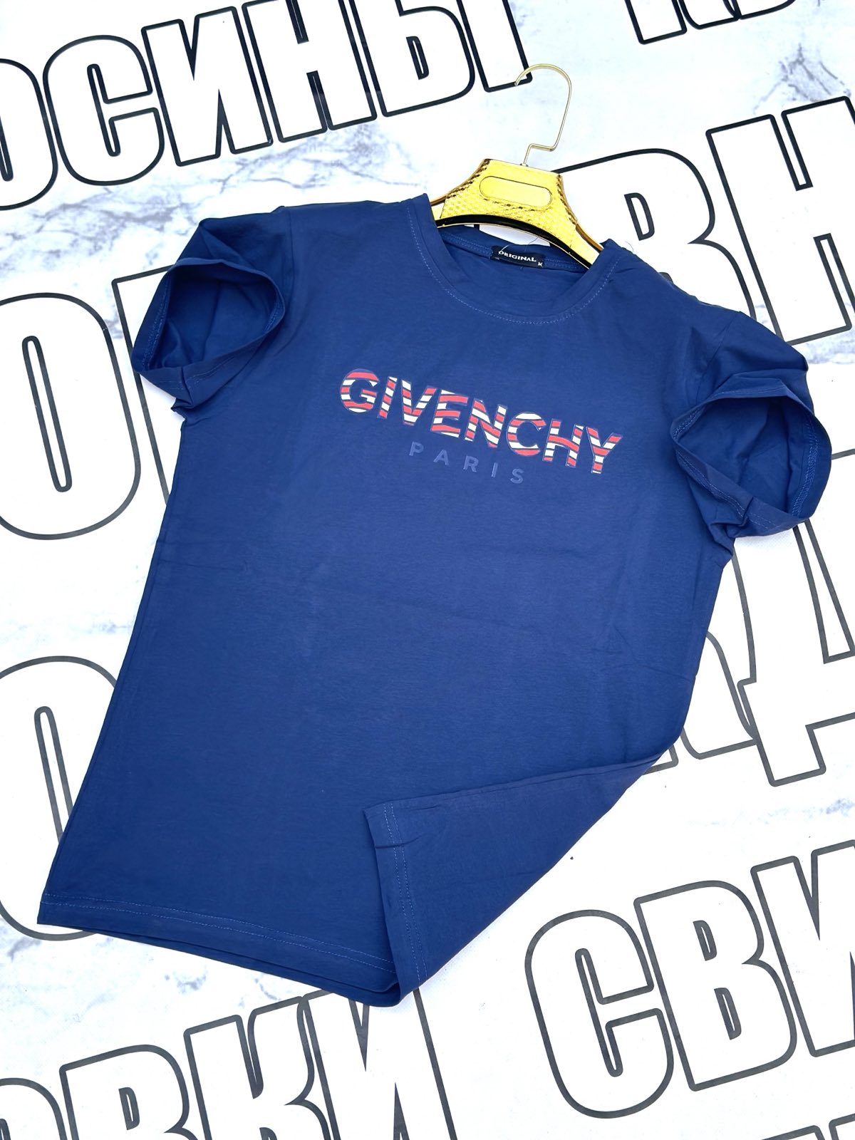 Футболка Sport style (S-2XL) SS37 blue (лето)