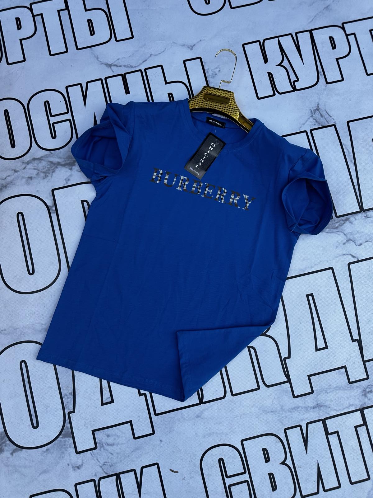 Футболка Sport style (S-2XL) SS41 blue (лето)