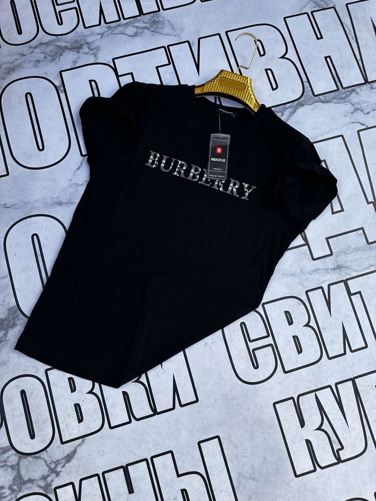 Футболка Sport style (S-2XL) SS47 black (лето)