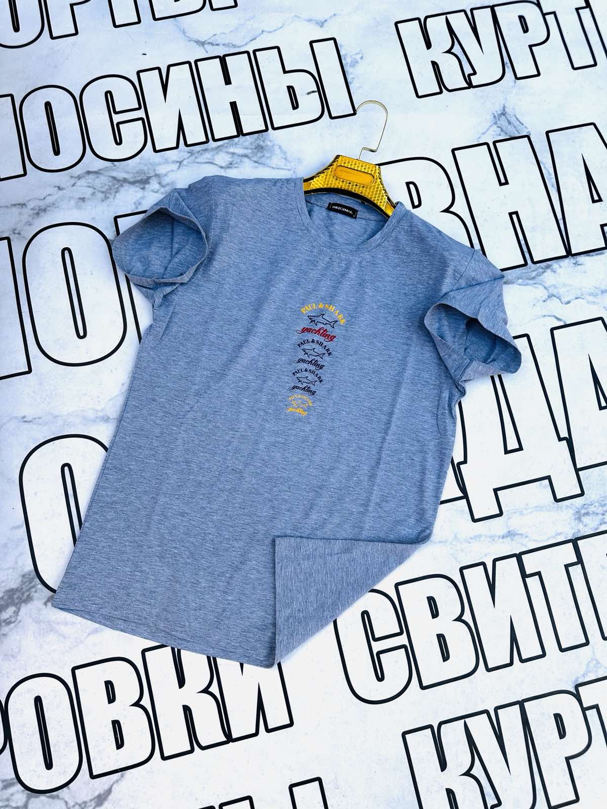 Футболка Sport style (S-2XL) SS56 grey (лето)