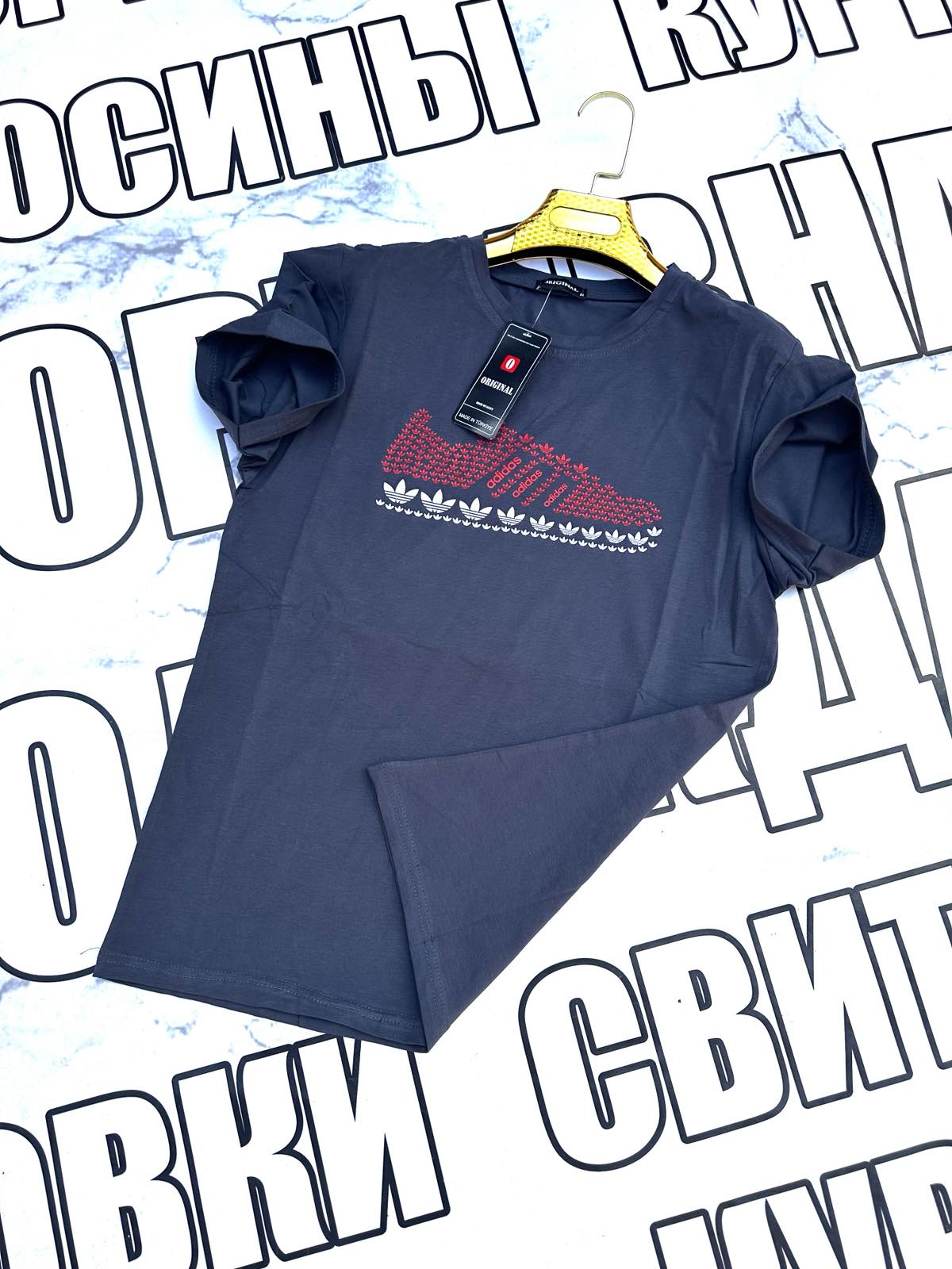 Футболка Sport style (S-2XL) SS62 blue (лето)