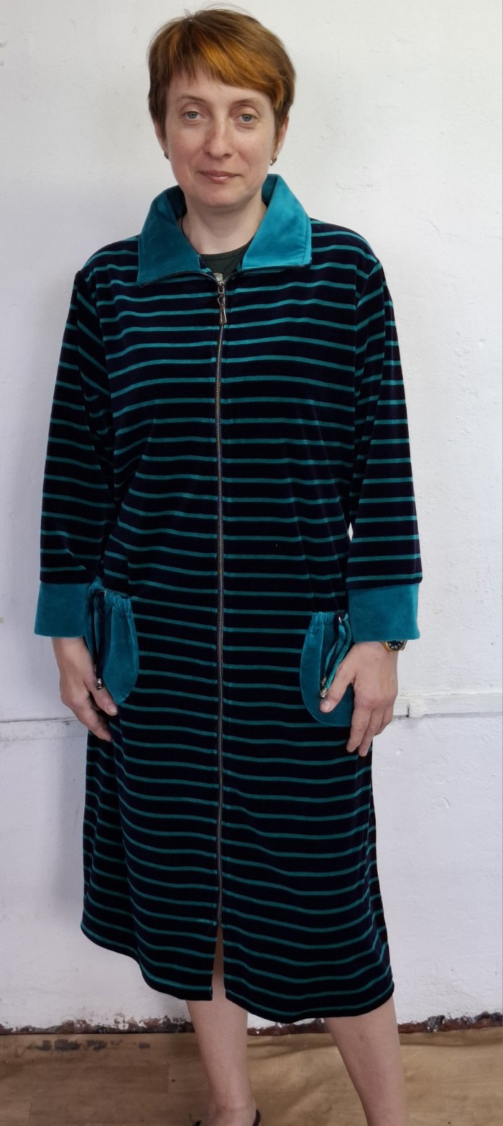 Халат Alberk (XL-3XL) AL9 black (деми)