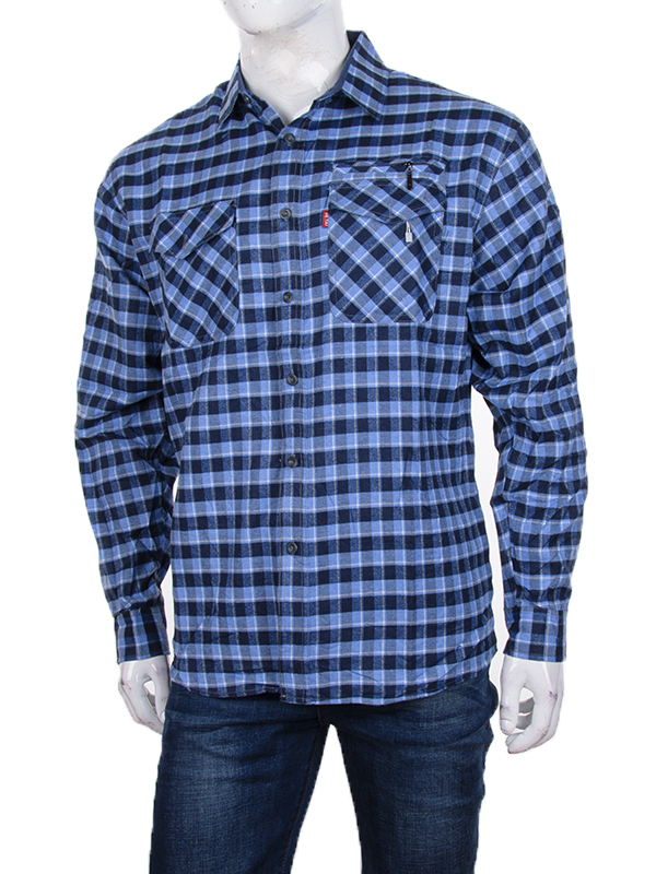 Рубашка Logaster (XL-5XL) A67-3 l.blue (деми)