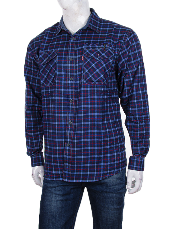 Рубашка Logaster (XL-5XL) A67-4 navy (деми)