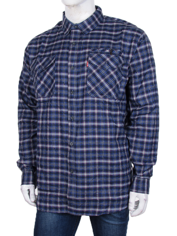 Рубашка Logaster (6XL-10XL) A167 d.blue (деми)