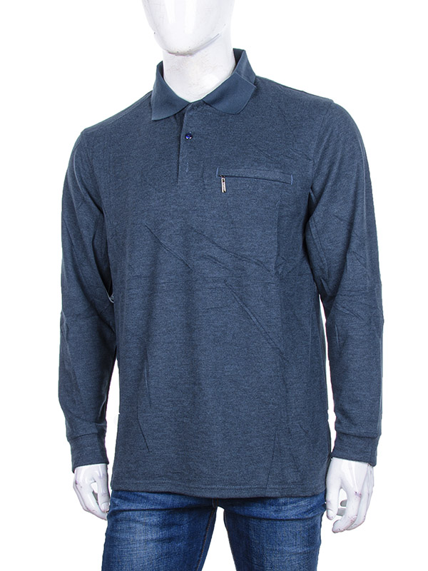 Рубашка Logaster (XL-5XL) Поло A1065 blue (деми)