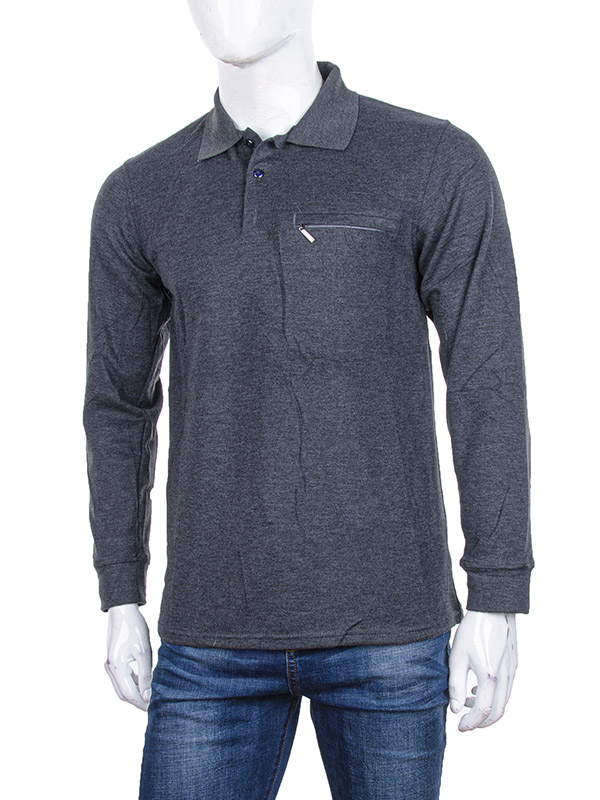 Рубашка Logaster (XL-5XL) Поло A1065 d.grey (деми)