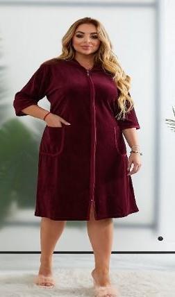 Халат Alberk (50-54) AL22 wine (деми)