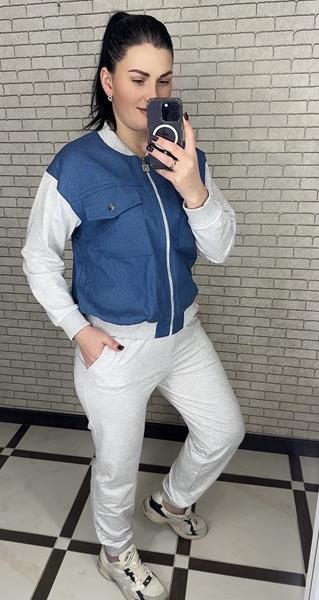 Костюм спорт Valentina (42-52) 098 blue (деми)