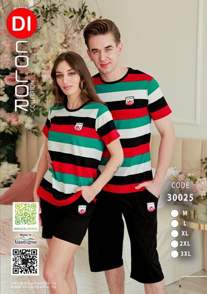 Костюм Annet (M-3XL) DO30025 black-red (лето)