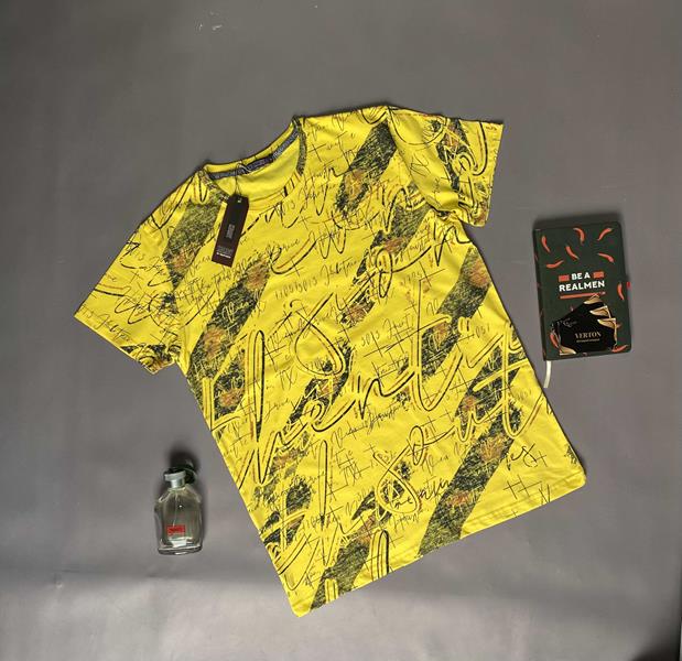 Футболка Verton (M-2XL) VR41 yellow (лето)