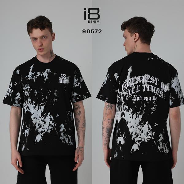 Футболка i8denim (S-XL) 90572 black (лето)