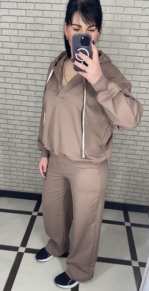 Костюм спорт Valentina (48-56) 032 d.beige (деми)