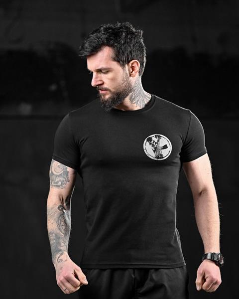 Футболка Madoka (M-3XL) 807 black (лето)