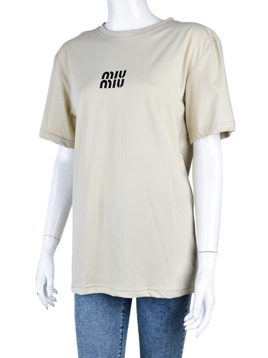 Футболка Textile (S-L) 804Ж бежевий (лето)