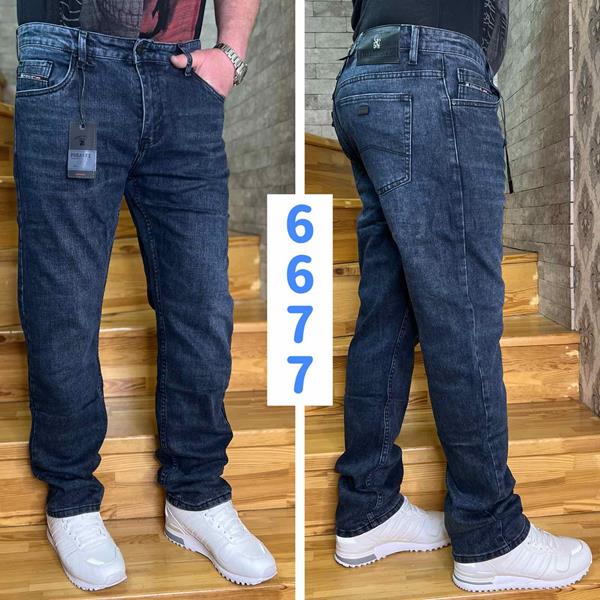 Джинсы God Baron (30-38) 6677 blue (деми)