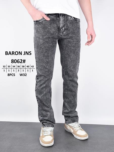 Джинсы God Baron (32-42) 8062 grey (деми)