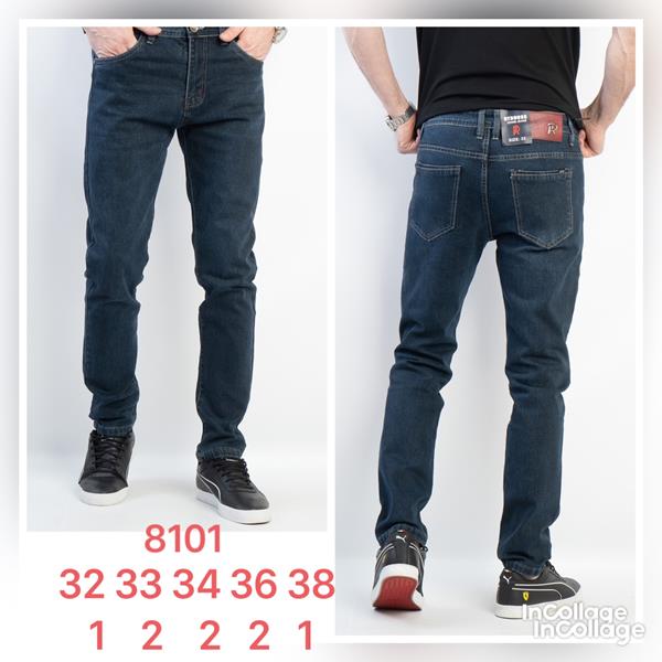 Джинсы God Baron (32-38) 8101 blue (деми)