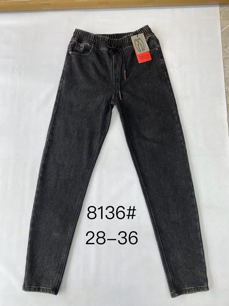 Джинсы God Baron (28-36) 8136 black (деми)