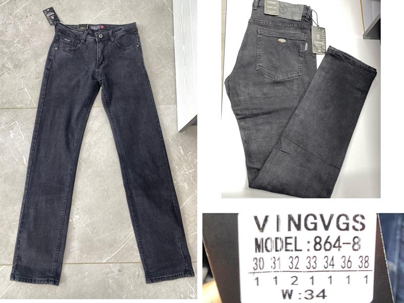 Джинсы God Baron (30-38) 864-8 grey (деми)