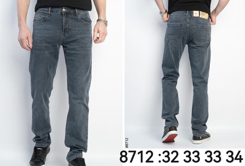 Джинсы God Baron (32-38) 8712 blue (деми)