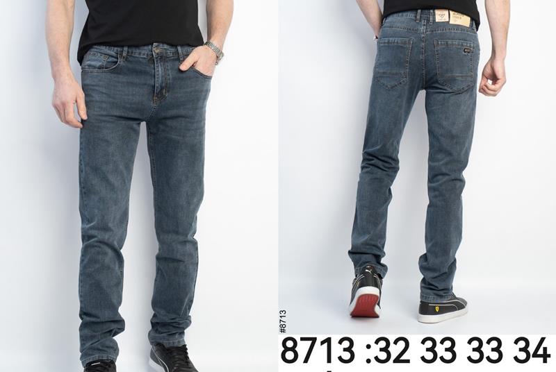 Джинсы God Baron (32-38) 8713 blue (деми)