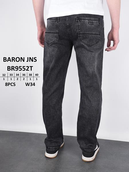 Джинсы God Baron (32-40) 9552 black (деми)