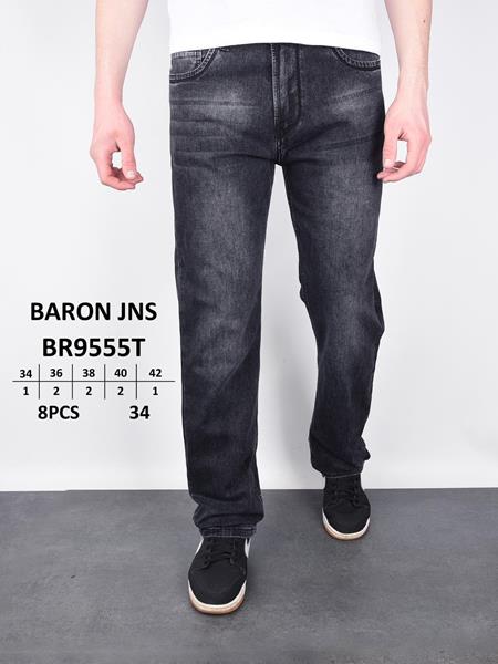 Джинсы God Baron (34-42) 9555 black (деми)