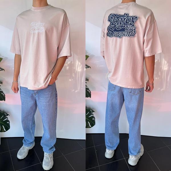 Футболка i8denim (S-2XL) 1982 beige (лето)