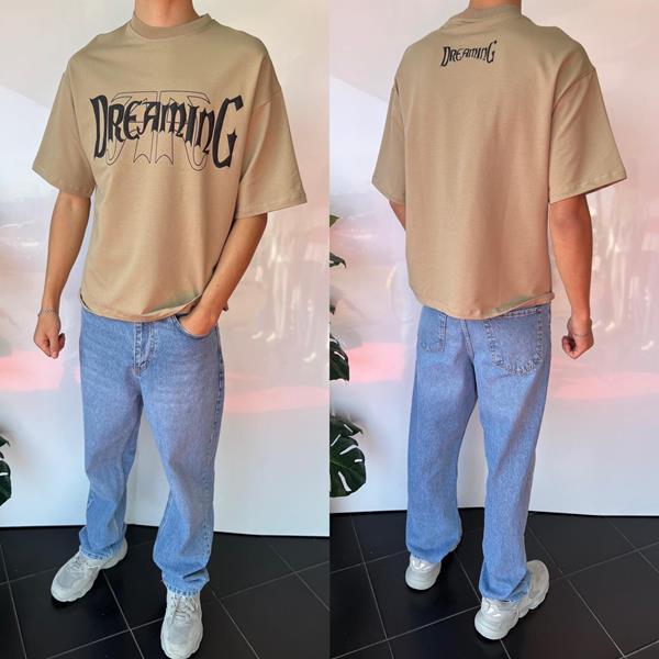 Футболка i8denim (S-2XL) 2022 beige (лето)
