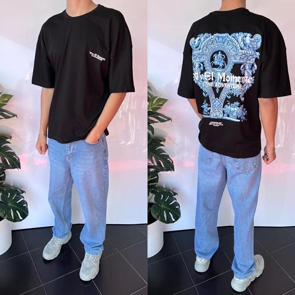 Футболка i8denim (S-XL) 2068 black (лето)