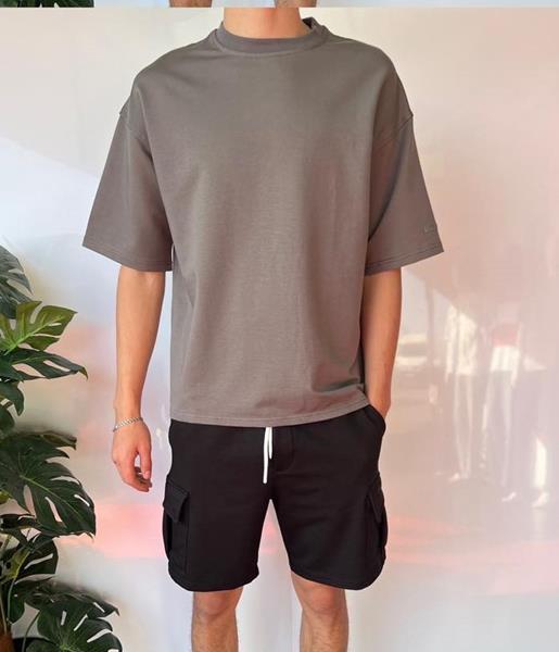 Футболка i8denim (S-2XL) 2073 d.grey (лето)