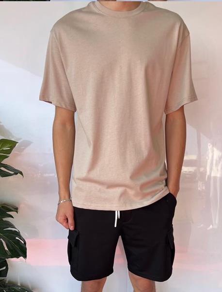 Футболка i8denim (S-XL) 2077 beige (лето)