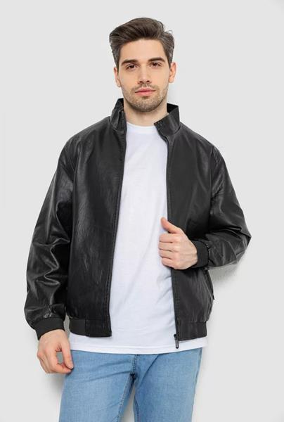 Куртка Seven Group (M-4XL) 717 black (деми)