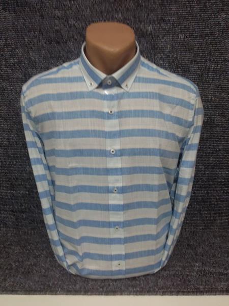 Рубашка Mary Poppins (S-2XL) 3751 l.blue (деми)