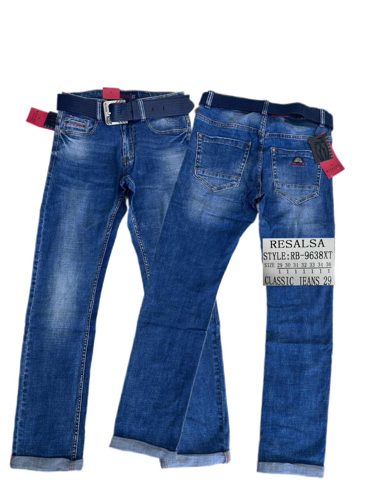 Джинсы God Baron (29-36) RB-9638XT blue (деми)