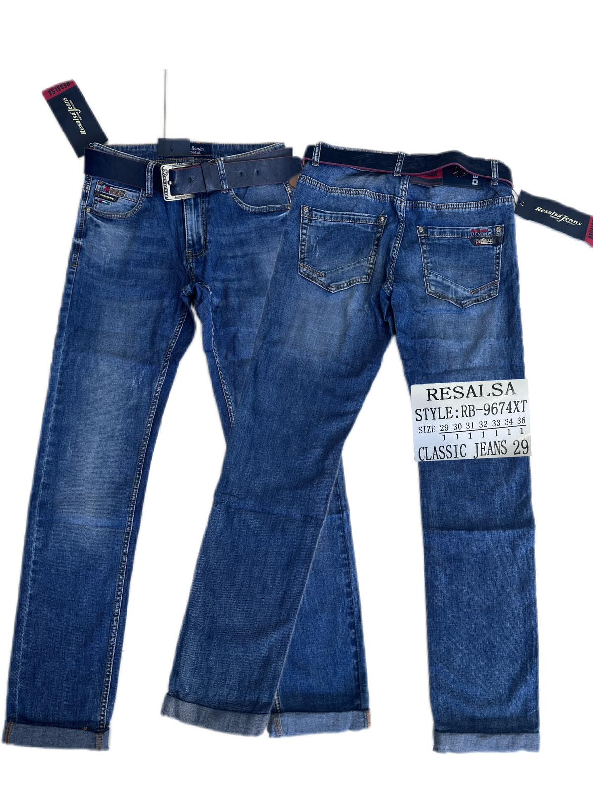 Джинсы God Baron (29-36) RB-9674XT blue (деми)