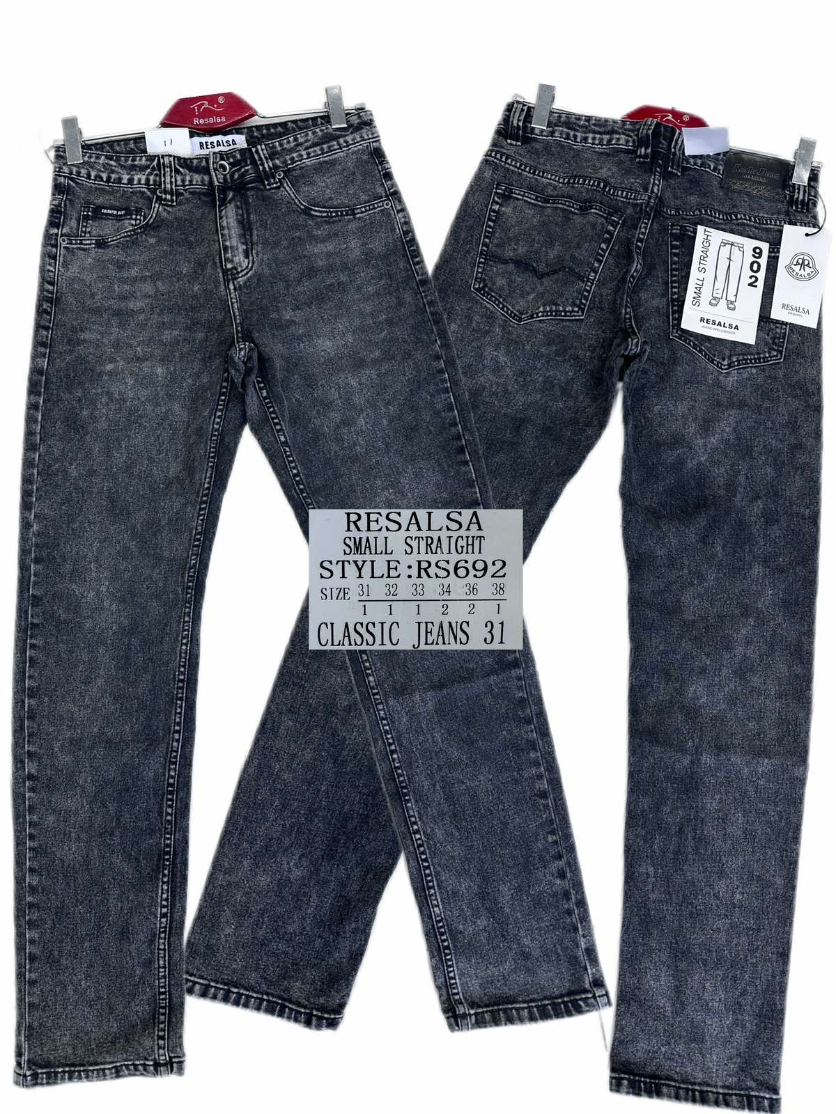 Джинсы God Baron (31-38) RS692 black (деми)