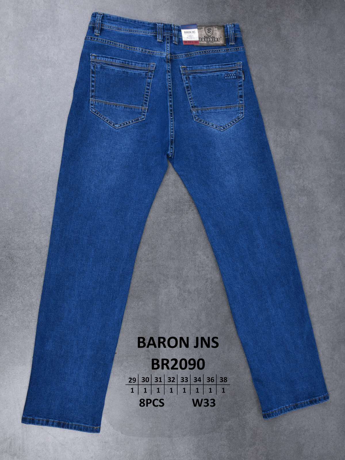 Джинсы God Baron (29-38) BR2090 blue (деми)