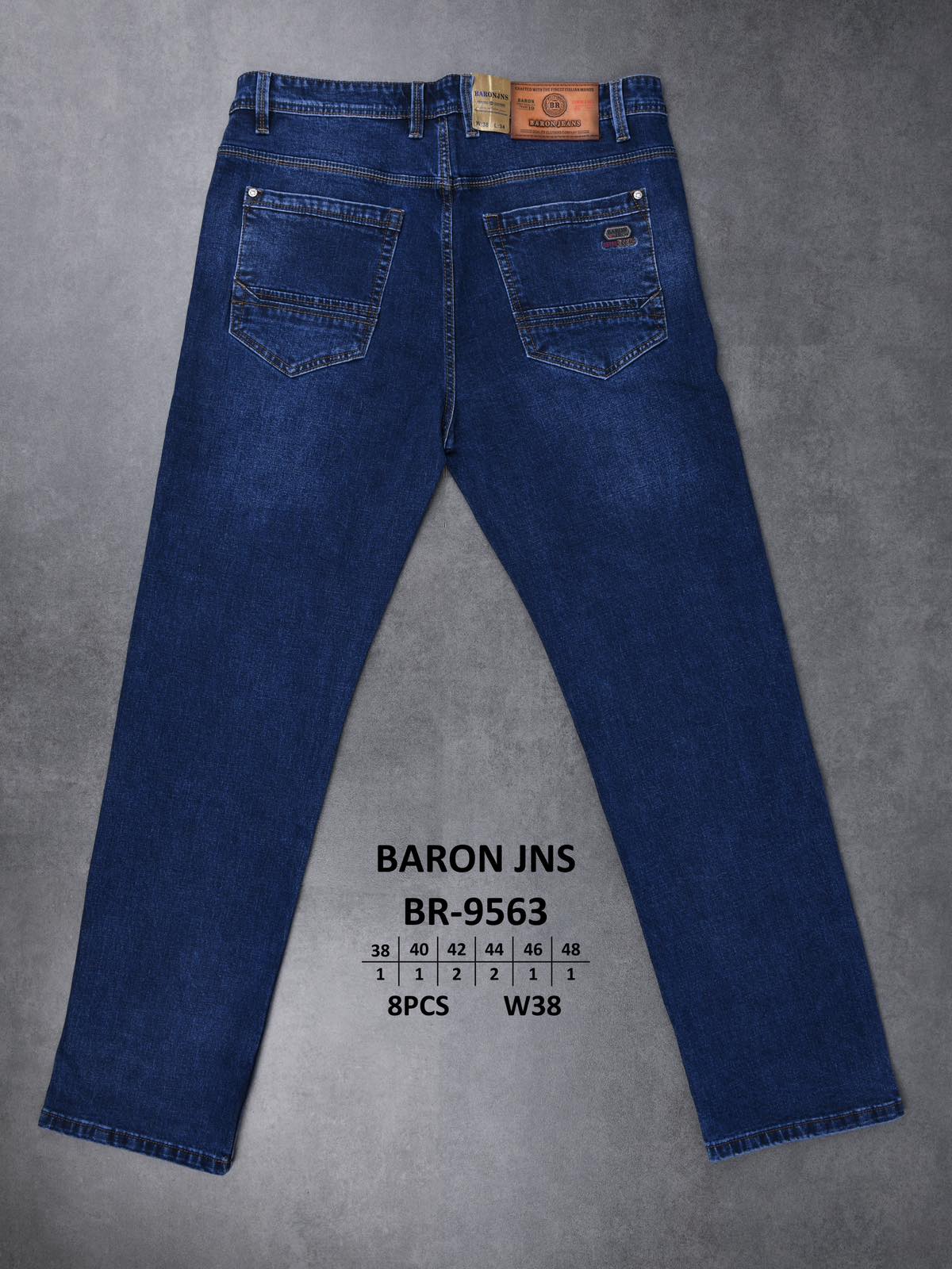 Джинсы God Baron (38-48) BR-9563 blue (деми)