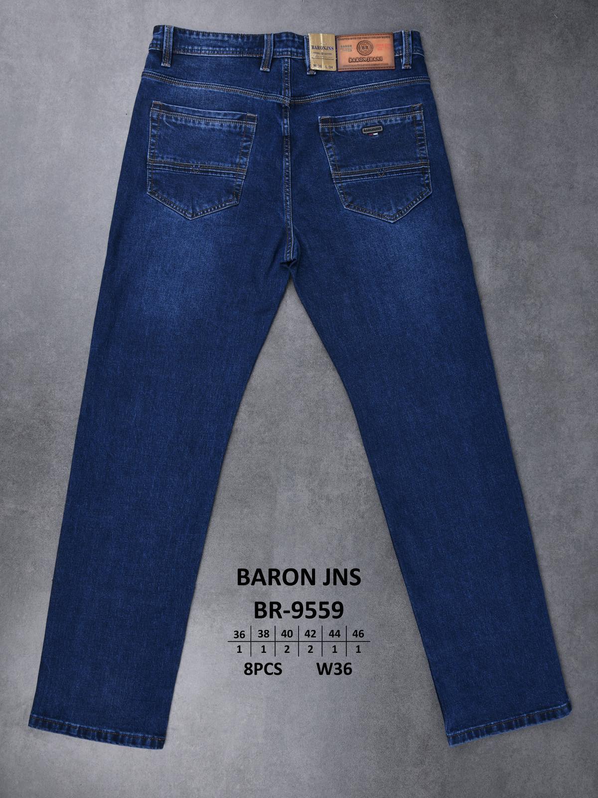 Джинсы God Baron (36-46) BR-9559 blue (деми)