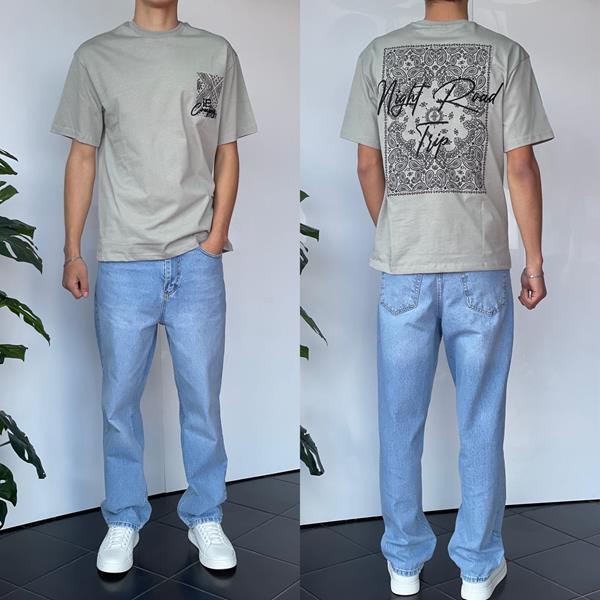 Футболка i8denim (S-XL) 2165 grey (лето)