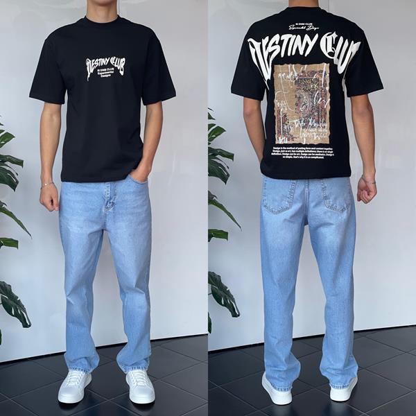 Футболка i8denim (S-XL) 2168 black (лето)