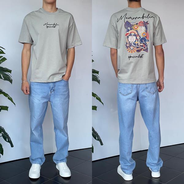 Футболка i8denim (S-XL) 2178 grey (лето)