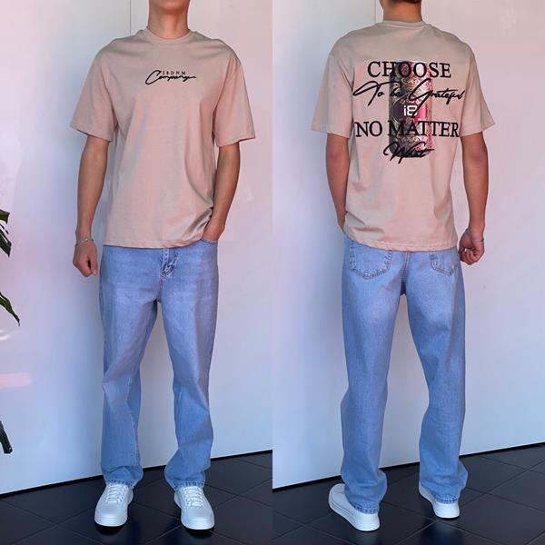 Футболка i8denim (S-XL) 2216 beige (лето)