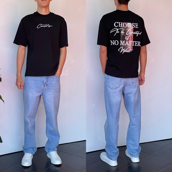 Футболка i8denim (S-XL) 2219 black (лето)