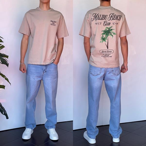 Футболка i8denim (S-XL) 2222 beige (лето)